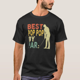 Retro Vintag Best Pop Pop Par Golf Vater's Da T-Shirt