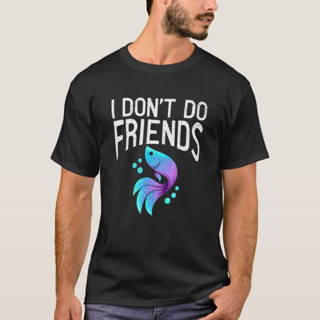 Retro Vintag Betta Fish T-Shirt (Vorderseite)