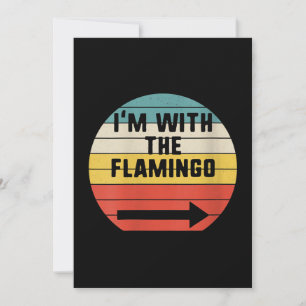 Retro Vintag bin ich mit dem Flamingo Flamingo Feiertagskarte