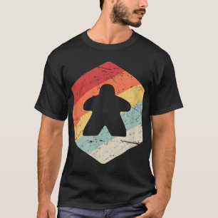 Retro Vintag Boardgame - Boardgaming Meeple T-Shirt