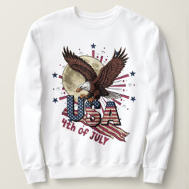 RETRO VINTAG BOLD EAGLE USA 4. JULI SWEATSHIRT