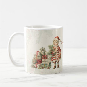 Retro Vintag Boy Christmas Geschenke Kaffeetasse