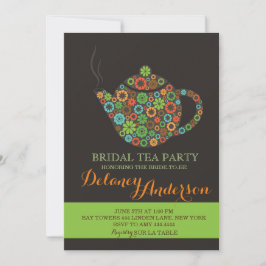 Retro Vintag Bridal Tea Party Einladungen