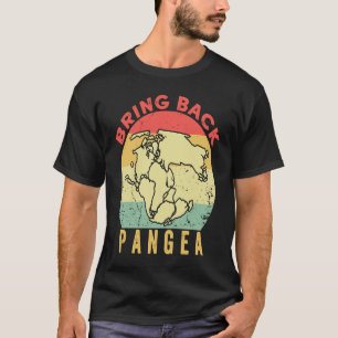 Retro Vintag bringen Pangea Geologie zurück T-Shirt