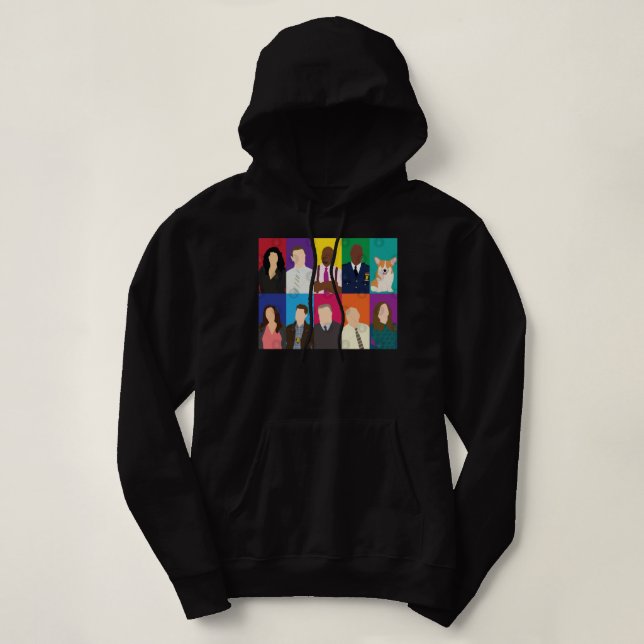 Retro Vintag Brooklyn Nine Retro Vintag Hoodie (Design vorne)