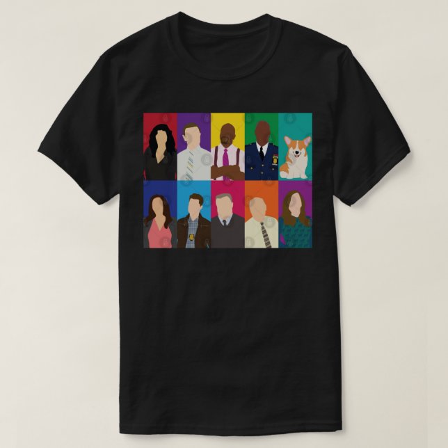 Retro Vintag Brooklyn Nine Retro Vintag T-Shirt (Design vorne)