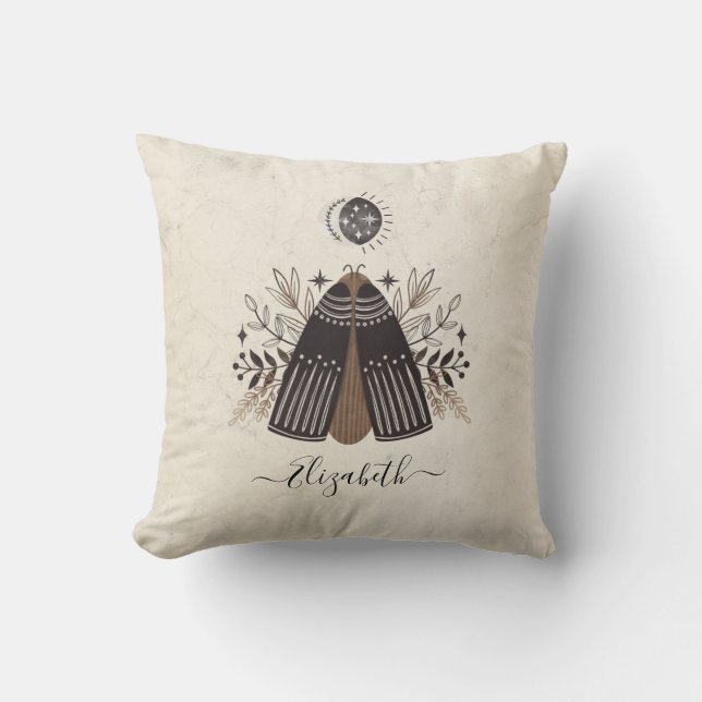 Retro Vintag Butterfly Moth Kissen (Vorderseite)