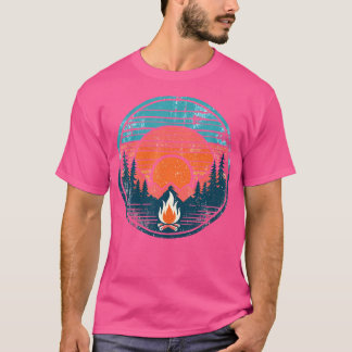 Retro Vintag Campfire Camping Camper Außenlager T-Shirt