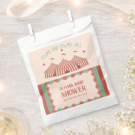 Retro Vintag Carnival Circus Baby Dusche Geschenktütchen