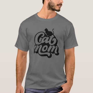 Retro Vintag Cat Mama Katze Mama Muttertag T-Shirt