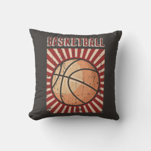 Retro Vintag Classic Grunge Basketball Kissen