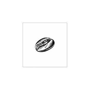 Retro Vintag Coffee Bean Loyalty Briefmarke Gummistempel