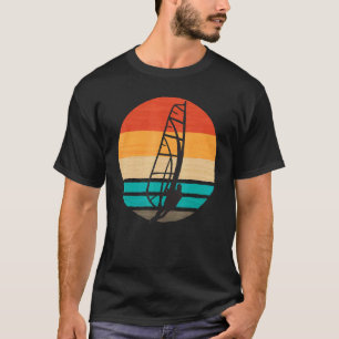 Retro Vintag Colors Sunset Windsurfing Windsurfen T-Shirt