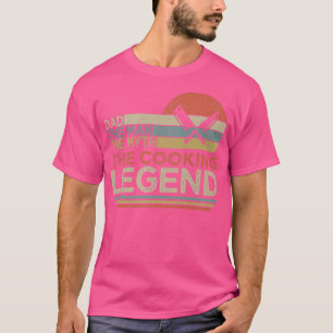 Retro Vintag Cooking Vater Papa Vatertag T-Shirt