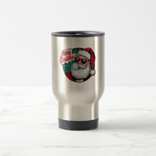 Retro Vintag Cooler Weihnachtsmann Reisebecher