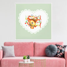 Retro Vintag Coquette Pastel Baby Animals Dealer