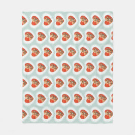 Retro Vintag Coquette Pastel Baby Tiere Hund Fleecedecke