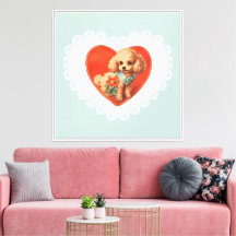 Retro Vintag Coquette Pastel Baby Tiere Hund
