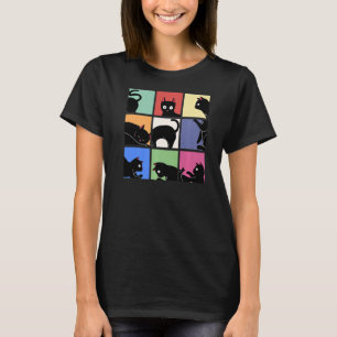 Retro Vintag Curry Cat Meme Cats Mama Vater T-Shirt