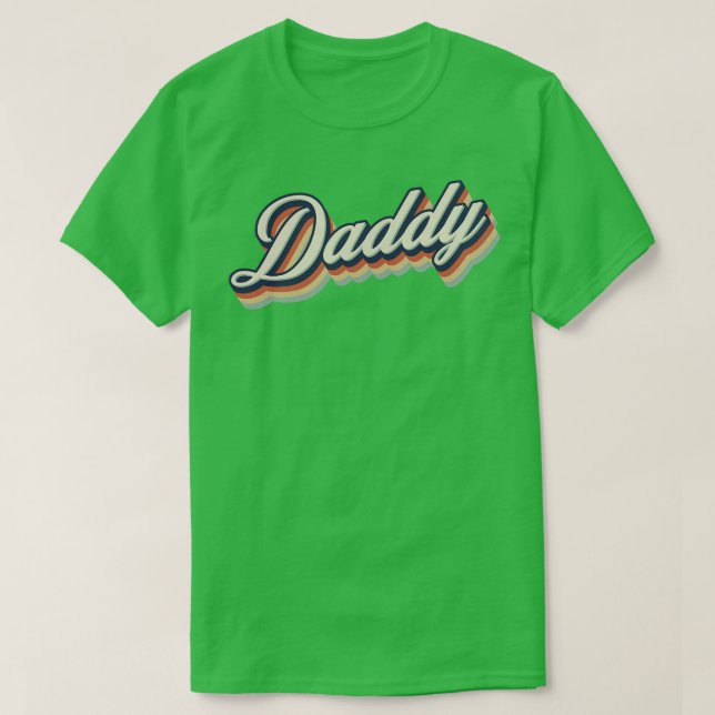 Retro Vintag Daddy T-Shirt (Design vorne)