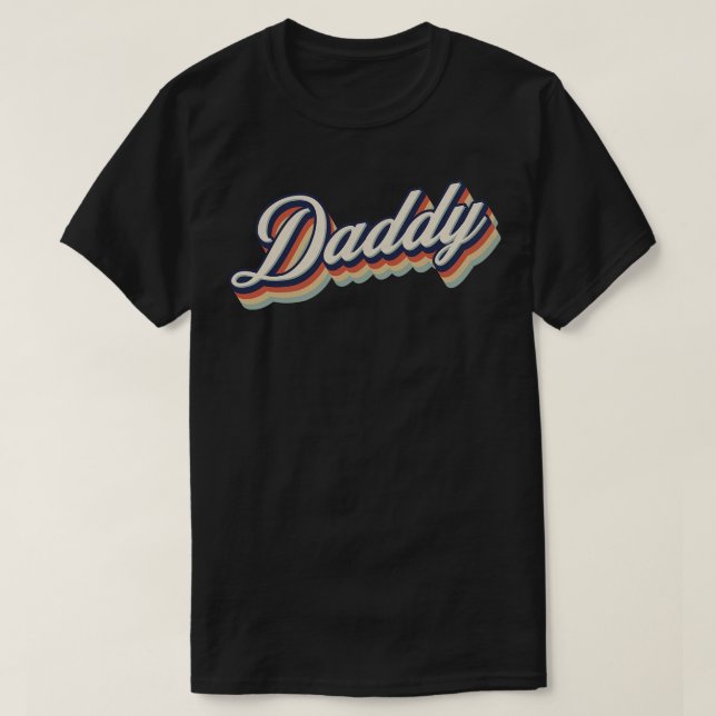 Retro Vintag Daddy T-Shirt (Design vorne)