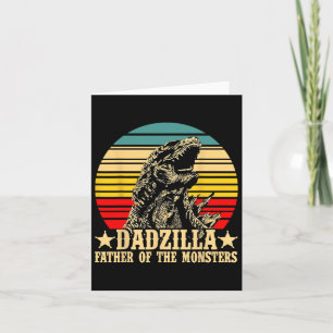 Retro Vintag Dadzilla Vater der Monster Karte