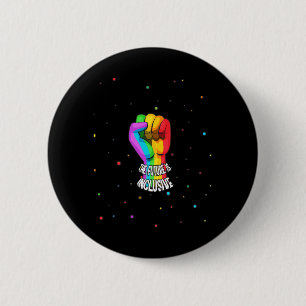 Retro Vintag die Zukunft ist inklusiv LGBT Gay Rig Button