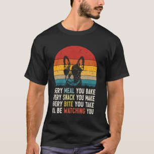Retro Vintag Dog Funny French Bulldog Dog Owner L T-Shirt