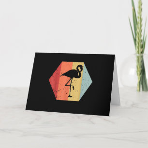 Retro Vintag Flamingo Niedlich Flamingo Lover Dankeskarte