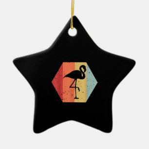 Retro Vintag Flamingo Niedlich Flamingo Lover Keramik Ornament