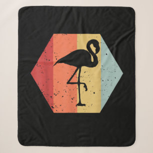 Retro Vintag Flamingo Niedlich Flamingo Lover Sherpadecke