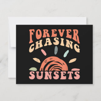 Retro Vintag Forever Jagen Sunsets Sommerferien