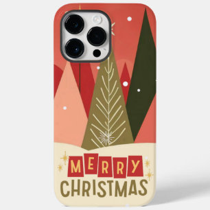 Retro/Vintag Frohe Weihnachtsbaum Case-Mate iPhone 14 Pro Max Hülle