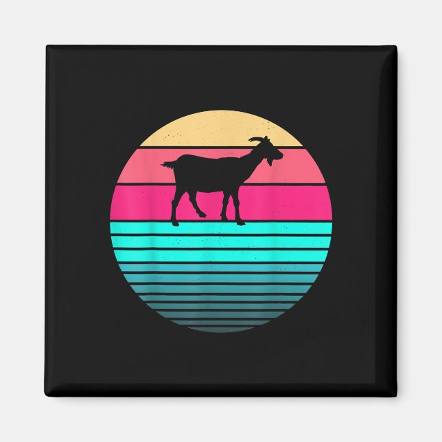 Retro Vintag Funny Animal Lover Bauer Magnet (Vorne)
