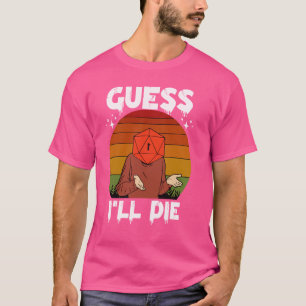 Retro Vintag Gaming Funny Guess Ich Die Dice RPG T-Shirt