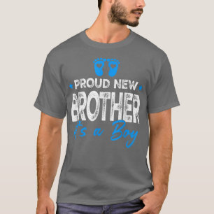 Retro Vintag Gender Reveal Proud New Brother ist e T-Shirt