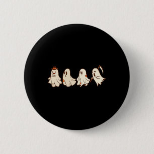 Retro Vintag Ghost Halloween Boo Trick or Treat s Button