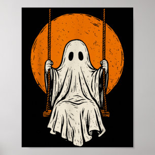 Retro Vintag Ghost Swing Halloween Kostüme Männer Poster