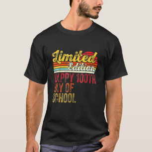 Retro Vintag glücklich 100. Schullehrer 10 T-Shirt