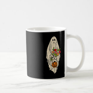 Retro Vintag Gnoovy Halloween Blume Ghost Pumpki Kaffeetasse