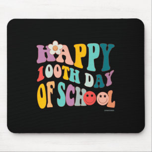 Retro Vintag Groovy 100 Tage Lehrschule Mousepad
