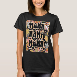 Retro Vintag Groovy 70er 80er Hippie Mama Mama Mot T-Shirt