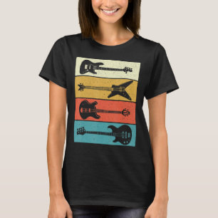 Retro Vintag Guitars Bass Gitarre Bassis T-Shirt