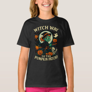 Retro Vintag Halloween Hexe T-Shirt
