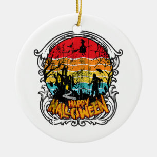 Retro Vintag Halloween - Vintages Halloween Keramik Ornament