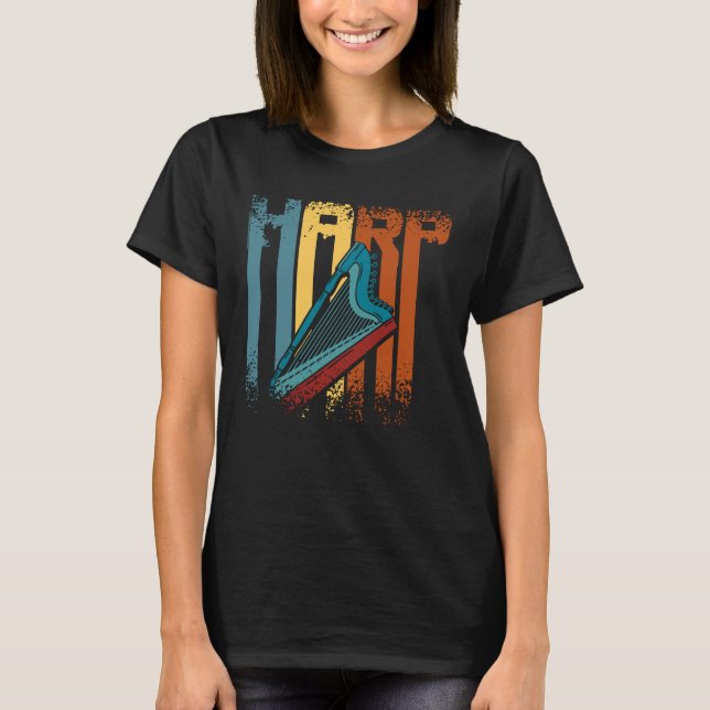 Retro Vintag Harp T-Shirt (Vorderseite)