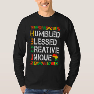 Retro Vintag Hbcu Humbled gesegnet kreativ einziga T-Shirt