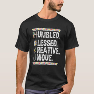 Retro Vintag Hbcu Humbled gesegnet kreativ einziga T-Shirt