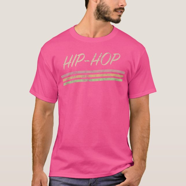 Retro Vintag Hip Hop Music Lover T-Shirt (Vorderseite)