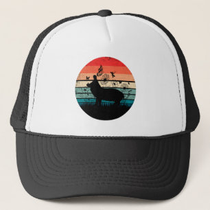 Retro Vintag Hippo Hippopotamus Hippo Lover Truckerkappe
